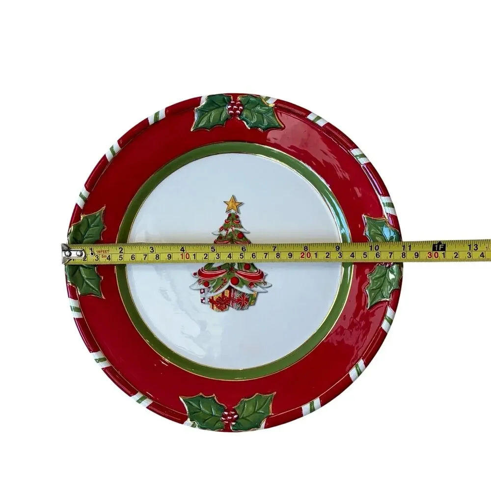 Christopher Radko Letters To Santa Home For The Holidays Dinner Plate 11in